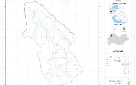 نقشه روستاهای شهرستان ثلاث باباجانی