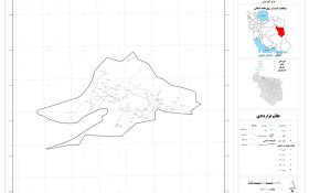 نقشه روستاهای شهرستان سرایان