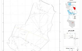نقشه روستاهای شهرستان درمیان