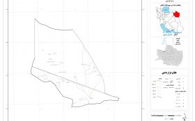 نقشه روستاهای شهرستان خوشاب