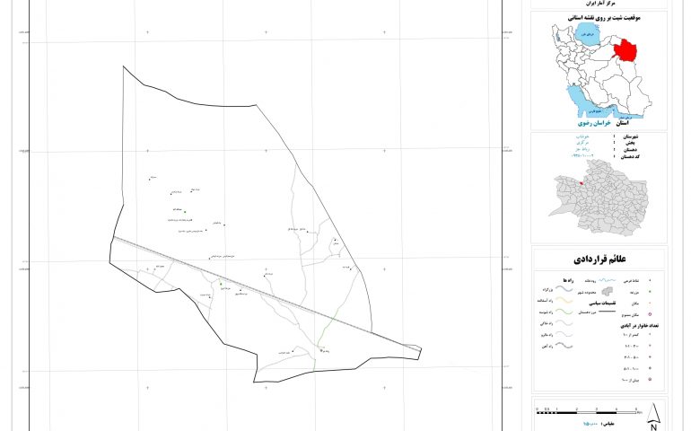 نقشه روستای رباط جز