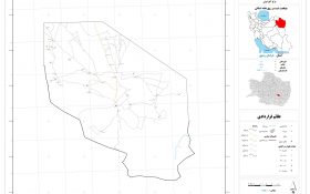 نقشه روستاهای شهرستان زاوه