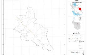 نقشه روستاهای شهرستان بیرجند