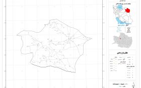 نقشه روستاهای شهرستان تخت جلگه