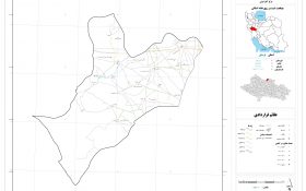 نقشه روستاهای شهرستان بروجرد