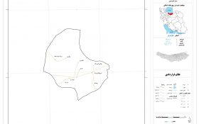 نقشه روستاهای شهرستان فریدون کنار