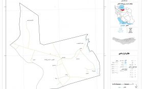 نقشه روستاهای شهرستان میاندورود