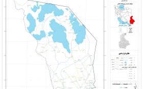 نقشه روستاهای شهرستان هیرمند