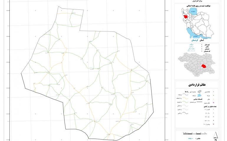 نقشه روستای ئیلاق شمالی