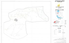 نقشه روستاهای شهرستان قم