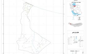 نقشه روستاهای شهرستان تنکابن