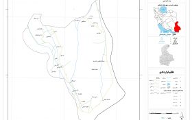 نقشه روستاهای شهرستان زهک