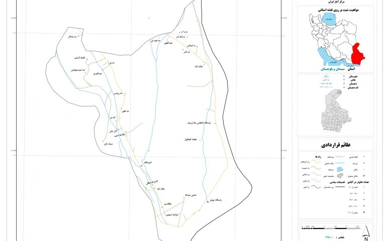 نقشه روستای خواجه احمد