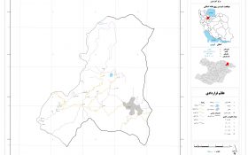 نقشه روستاهای شهرستان قزوین