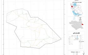 نقشه روستاهای شهرستان بیجار