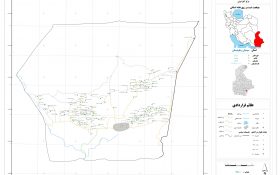 نقشه روستاهای شهرستان سرباز