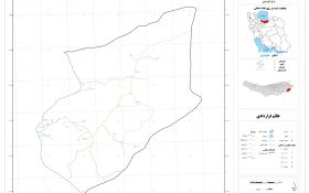 نقشه روستاهای شهرستان ساری