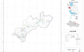 نقشه روستاهای شهرستان دورود