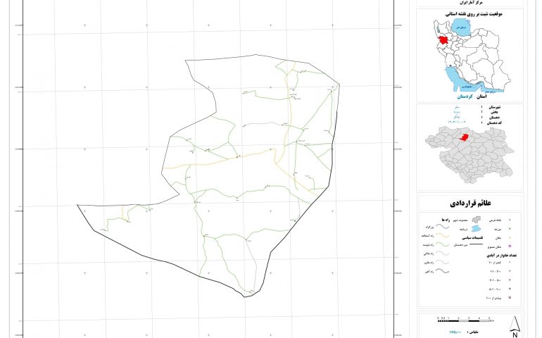 نقشه روستای تیلکو