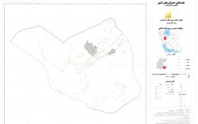 نقشه روستاهای شهرستان محلات