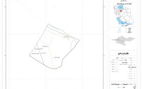 نقشه روستاهای شهرستان قدس