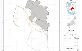 نقشه روستاهای شهرستان یزد