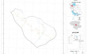 نقشه روستاهای شهرستان ایجرود