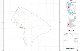 نقشه روستاهای شهرستان خنداب