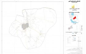 نقشه روستاهای شهرستان مهریز