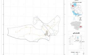 نقشه روستاهای شهرستان خرمدره