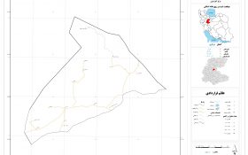 نقشه روستاهای شهرستان تفرش