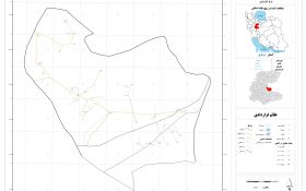 نقشه روستاهای شهرستان آشتیان