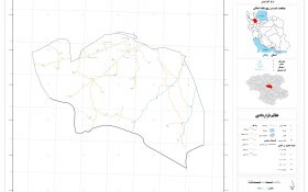 نقشه روستاهای شهرستان زنجان