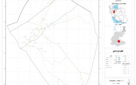 نقشه روستاهای شهرستان اراک