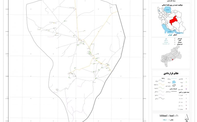 نقشه روستای سبزدشت