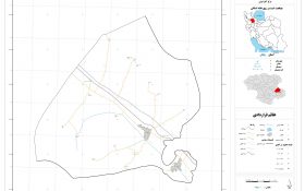 نقشه روستاهای شهرستان ابهر