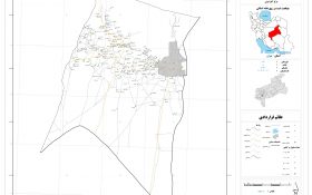 نقشه روستاهای شهرستان تفت