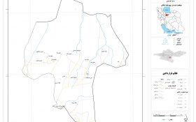 نقشه روستاهای شهرستان پیشوا