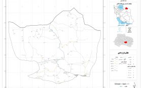 نقشه روستاهای شهرستان اسفراین