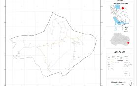 نقشه روستاهای شهرستان فاروج