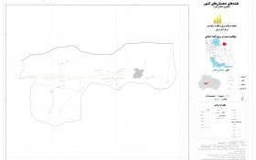 نقشه روستاهای شهرستان جاجرم